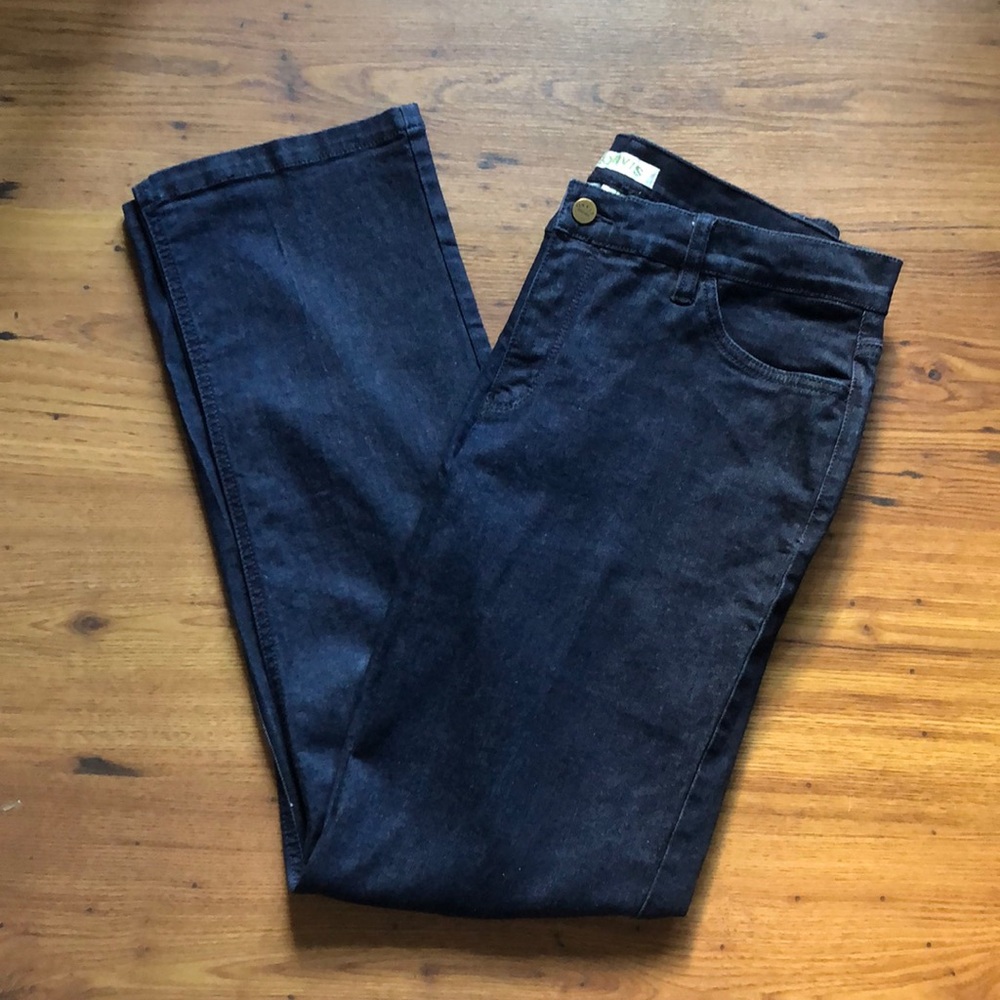 EUC Orvis straight leg 5 pocket jeans dark wash Size 12